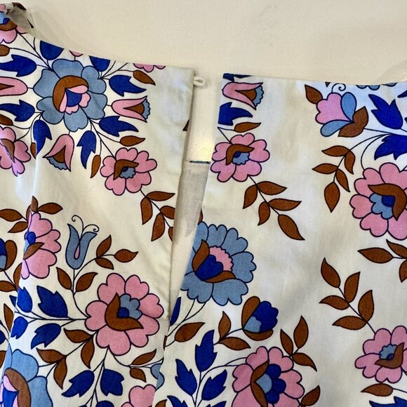 Boden Smocked Waist Mini Dress in Multi/Wildflower Prairie - size 8P - Picture 10 of 16